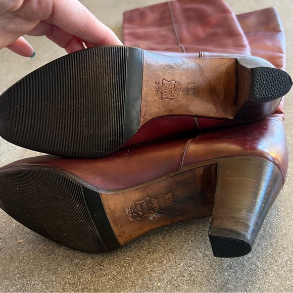 ❣️SOLD❣️Vintage Circa 1970’s Strafford Italian leather boot w fan detail size 6 - Picture 10 of 11